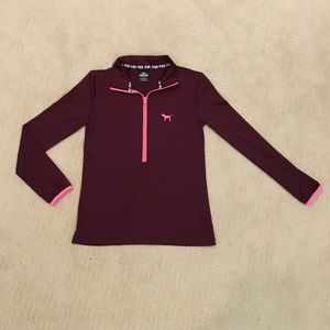 Pink Victoria’s Secret half zip